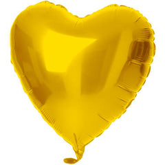 Foil Balloon Heart-shaped Gold - 45 cm