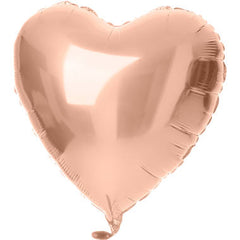 Foil Balloon Heart-shaped Rose Gold - 45 cm
