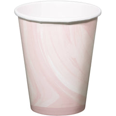 Cups Marble Pink 250ml - 6 pieces