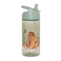 Petit Monkey drinking bottle Bear and Friends green sage