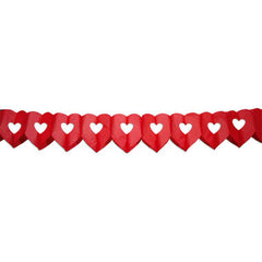 Garland Double Heart Red