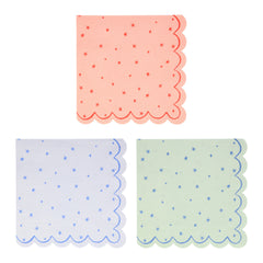 Star pattern napkins L