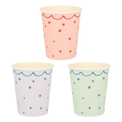 Star pattern cups