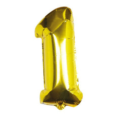 GOLD FOIL NUMBER 1 BALLOON - PICK AND MIX