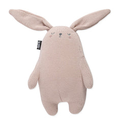 Knitted comforter - pink rabbit