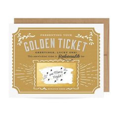 Golden Ticket Scratch-off Birthday Card