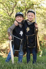 Knight Set Gold with Tunic, Cape and Crown 7 - 8 yrs