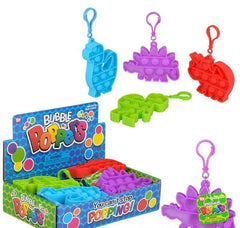 Dinosaur Bubble Poppers Clip On 3.5"-3.75"