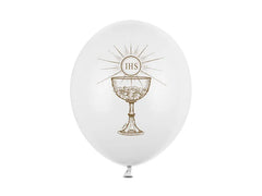 Balloons 30cm, God Bless, Pastel pure white
