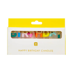 Talking Tables - Rainbow 'Happy Birthday' Letter Candles