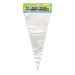 (61997) Transparent Cone Gift Bags with Twist Ties (25ct)