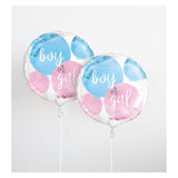 Ballon foil 45 cm BOY or GIRL