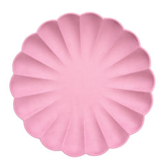 Bubblegum pink compostable plates L