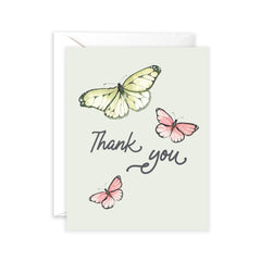 Flutters of Gratitude - Butterfly Thank You Card