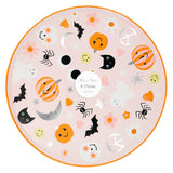 Groovy Halloween icon dinner plates
