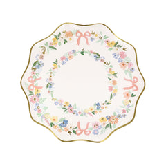 Elegant floral side plates