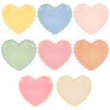 Pastel heart plates L