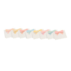 Pastel bow place cards