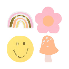 Happy Face Icons Napkins (x 16)