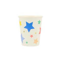 Happy Birthday Stars Cups (x 8)