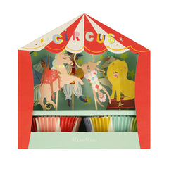 Circus Cupcake Kit (x 24 toppers)