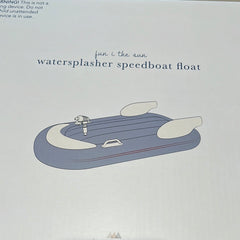 (KS100578) Watersplasher Speed Boat Float - Blue