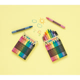 Set of 6 Brillant colors crayons