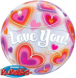 Qualatex Bubbles Love You
