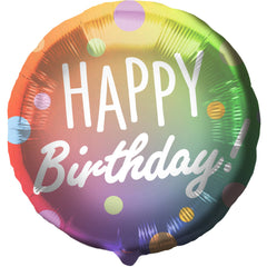 'Happy Birthday!' Dots Multi Colors - 45cm