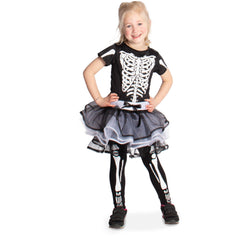 Skeleton Dress for Children - Size S 3-5 years