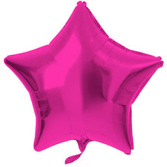 Foil Balloon Star-shaped Magenta - 48 cm