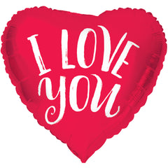 Foil Balloon Heart-shaped I Love You Red - 45 cm