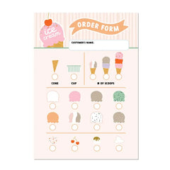 Ice Cream Shop Notepad