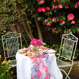 Pink Floral Table Runner Decorations - 1.8m