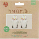 Glass markers Party Green - 6 pieces