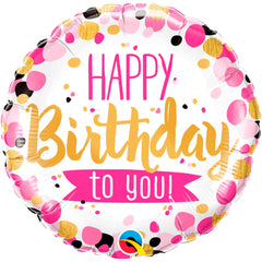 Happy 'Happy Birthday to You!' Foil balloon - 45 cm