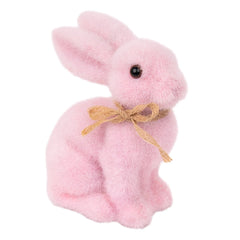 Small Pink Easter Bunny Table Decoration - 15cm