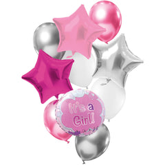 Balloons Set It's a Girl! Pink