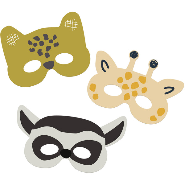Masks Zoo Party - 6 pieces