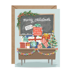 Scratch-Off Teacher Christmas Card - Holiday Card