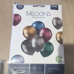 Balloons shine intense 33cm - 10 piec