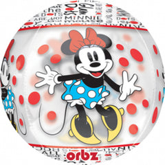 Foil Balloon Orbz Minnie Mouse Dots