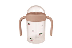 Baby Bottle with handle - cherry