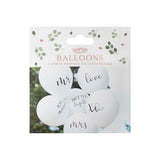 White Wedding Balloons Bundle