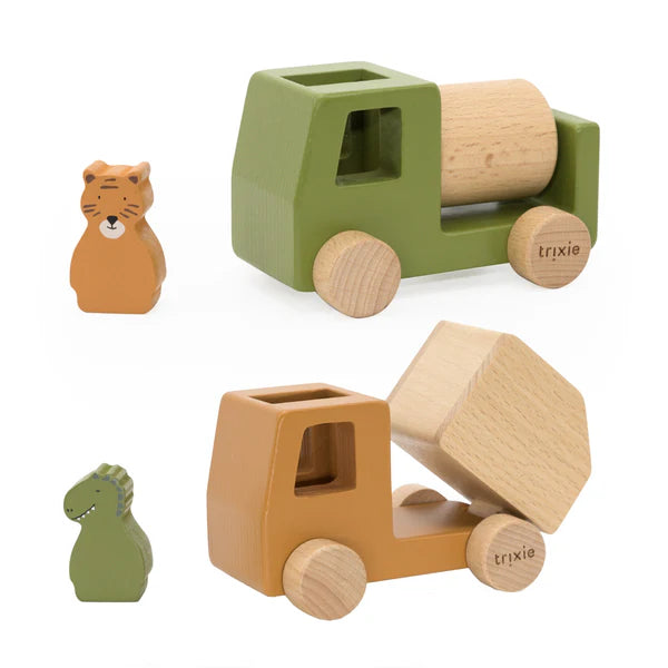 Animal construction cars set