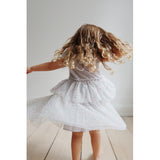 Fairy Dress - gray with stars - KONGES SLØJD - girls clothing