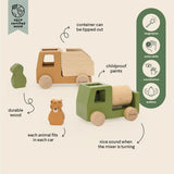 Animal construction cars set