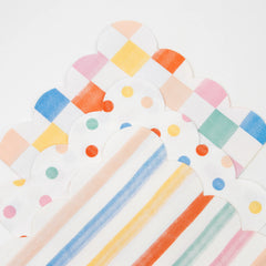 Colourful Pattern Large Napkins (x 16)