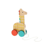 PETIT COLLAGE GIRAFFE ON-THE-GO WOODEN PULL TOY