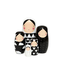 Nesting dolls Black and White